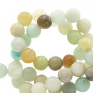 Natural stone beads round 8mm Multicolour turquoise green